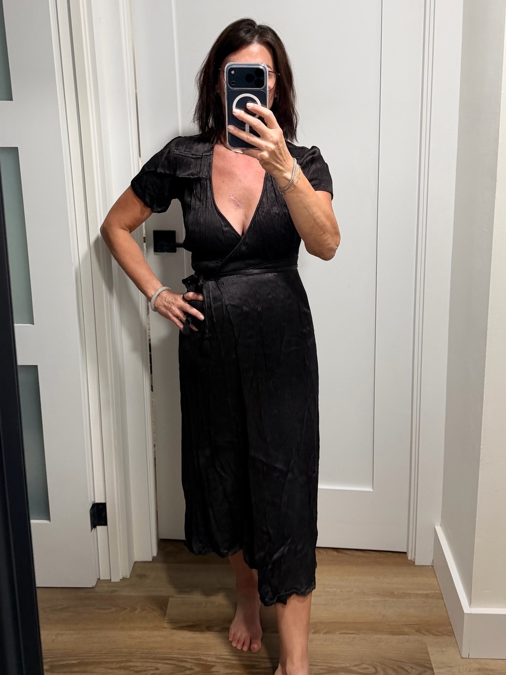 Billabong Black Wrap Dress size S